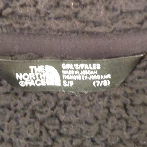 Girl's S (7/8) North Face Full-Zip Fleece Jacket - Picture 4 of 5